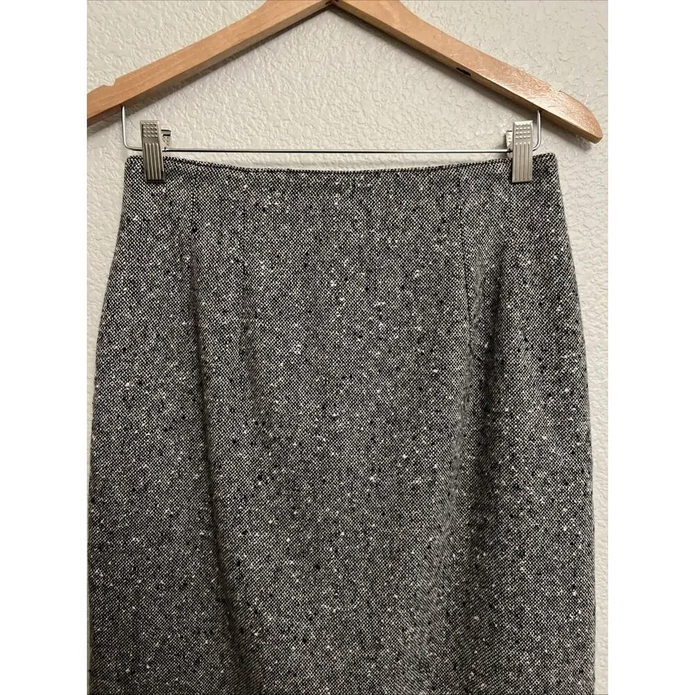Vintage Ann Taylor Pencil Skirt Modern Quiet Luxury Classic Career Lined Slit 10